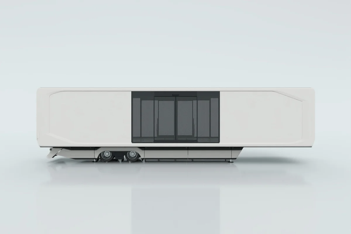 50% premium glass with electric sliding door