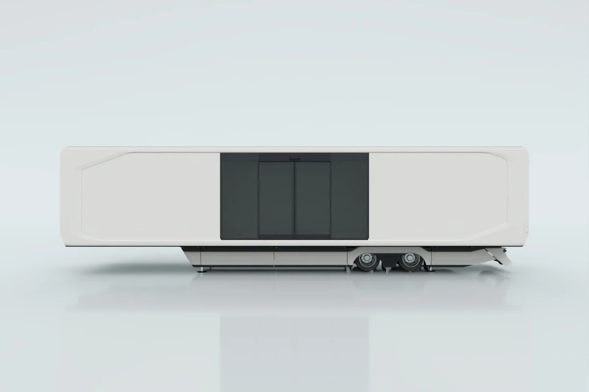 50% premium glass with electric sliding door