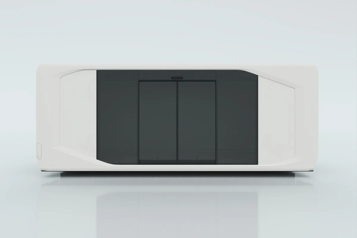 50% premium glass with electric sliding door
