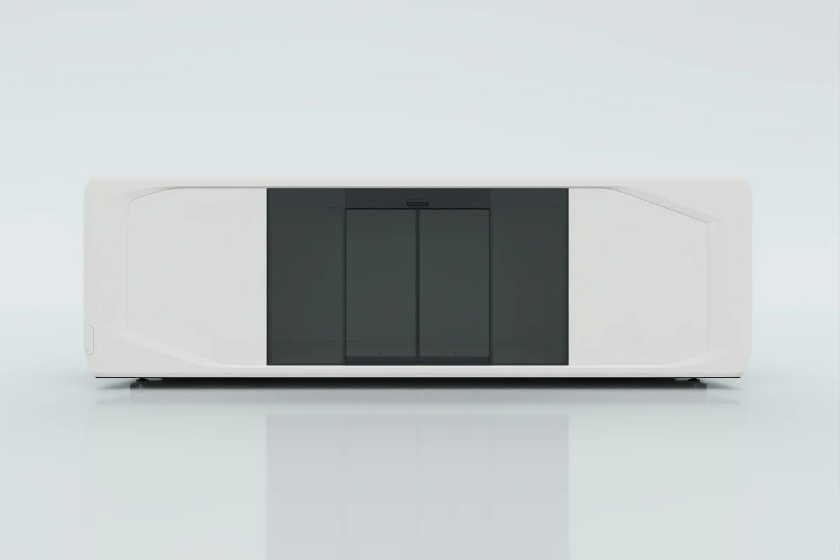 50% premium glass with electric sliding door